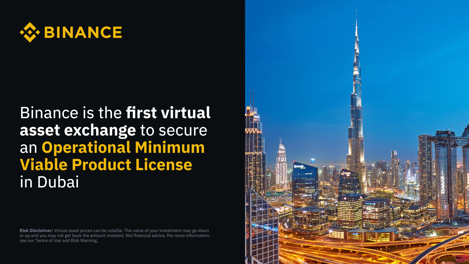 Binance MVP License in Dubai